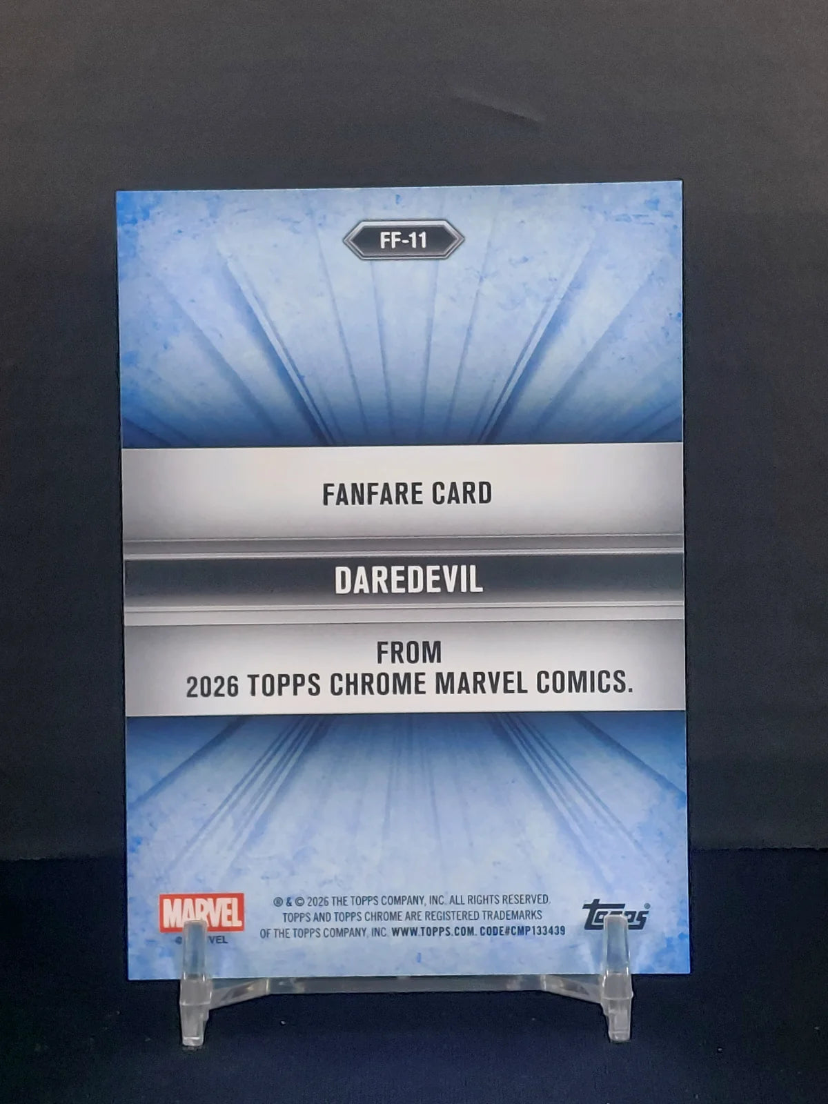 DAREDEVIL - FANFARE CARD #FF11 - 2026 Topps Chrome Marvel