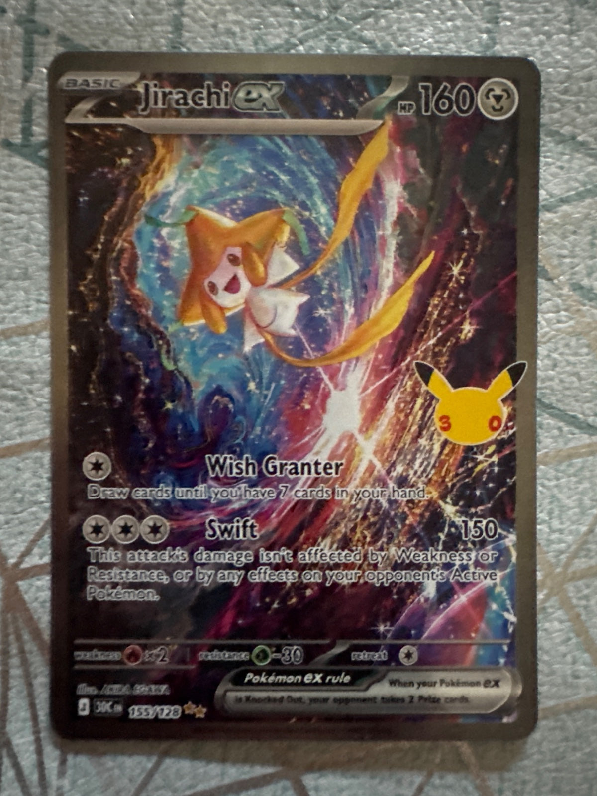 Jirachi ex 155/128 (30th Celebration)