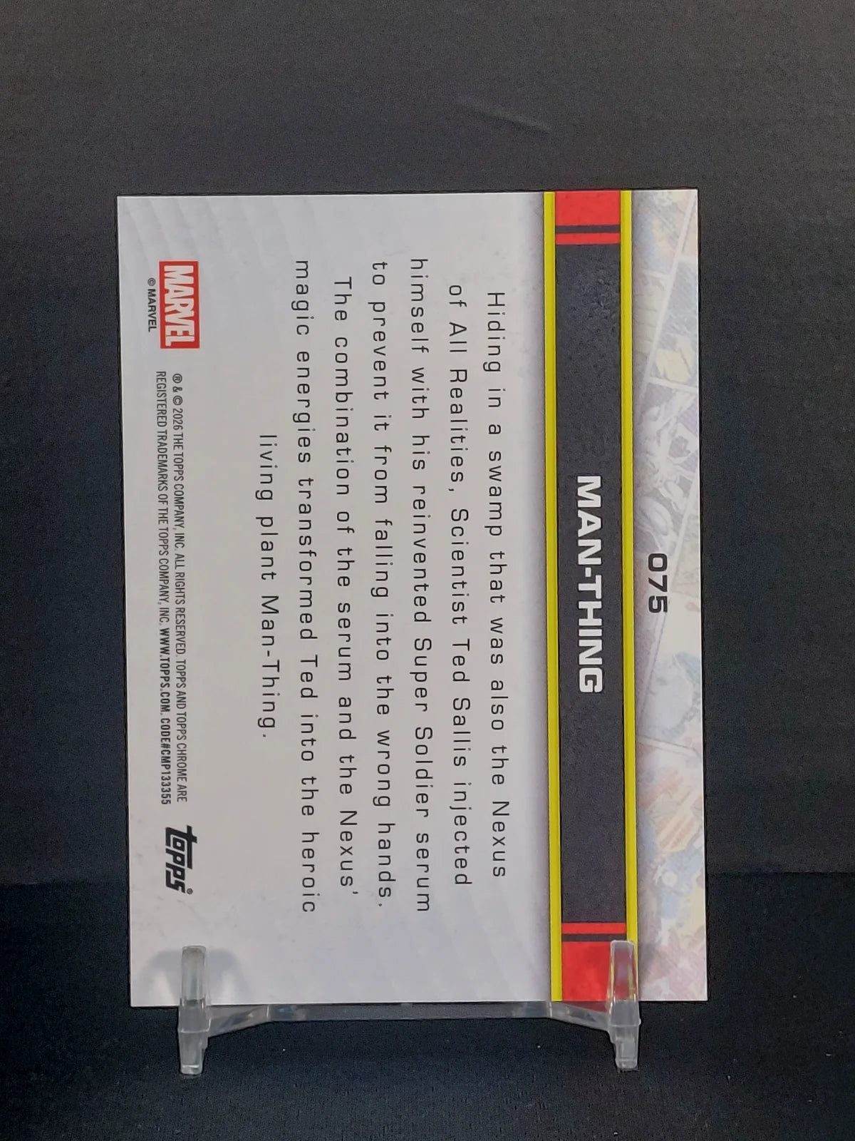 MAN-THING #075 - 2026 Topps Chrome Marvel Raywave Refractor