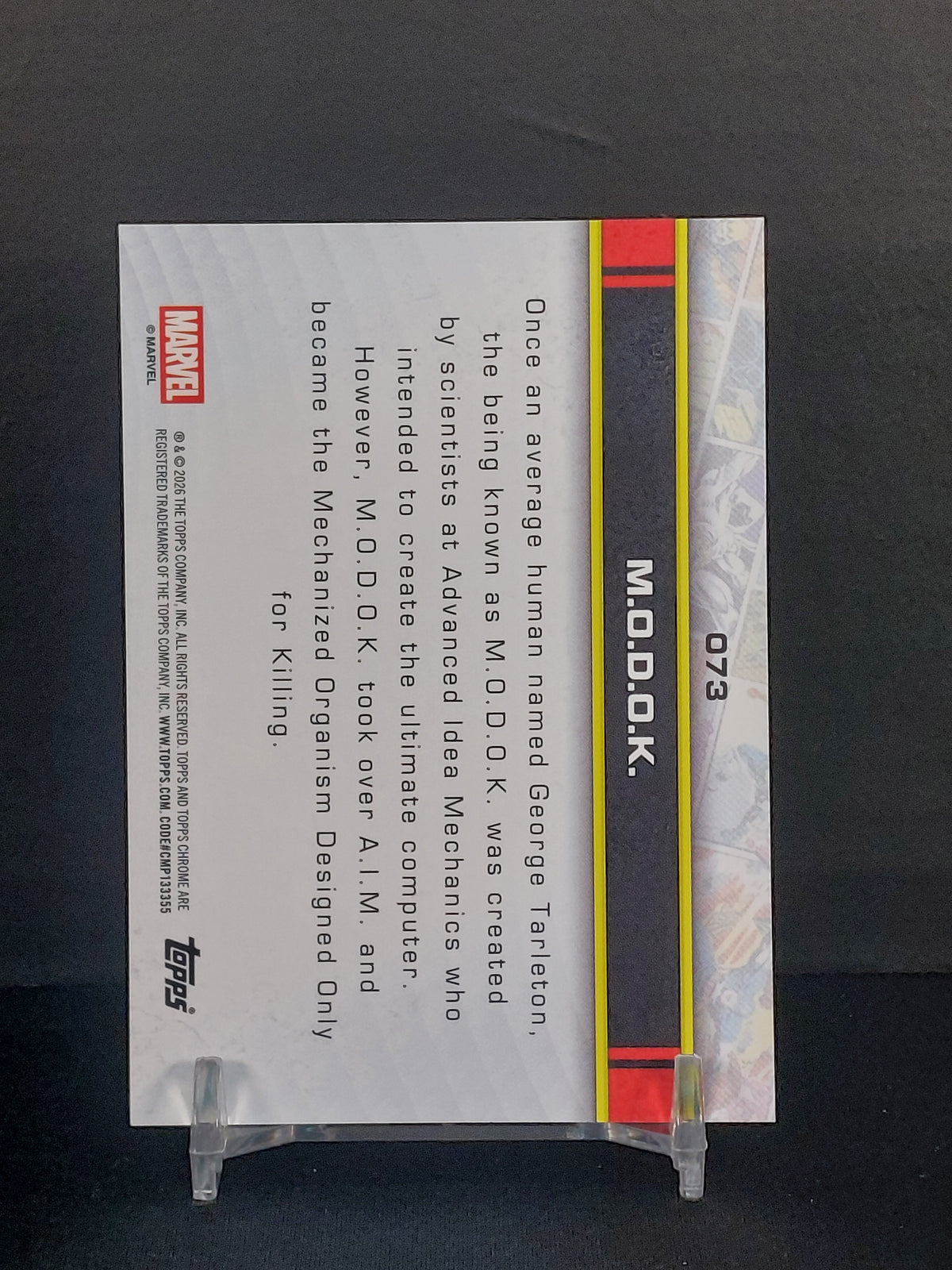 M.O.D.O.K #/75 #073 - 2026 Topps Chrome Marvel Purple X-FRACTOR