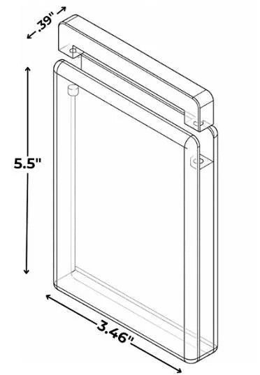Premium Acrylic Display Case for Graded Cards – Trading Card Protector & Collector's Display