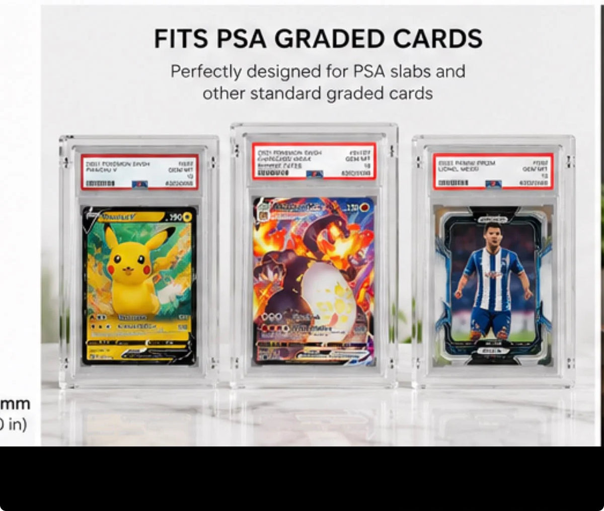 Premium Acrylic Display Case for Graded Cards – Trading Card Protector & Collector's Display