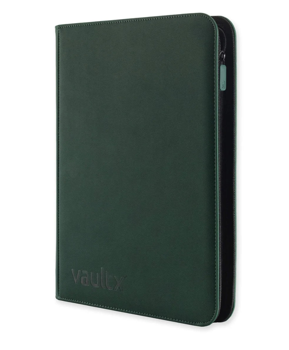 Vault X 9-Pocket Exo-Tec Zip Binder - Forest Green