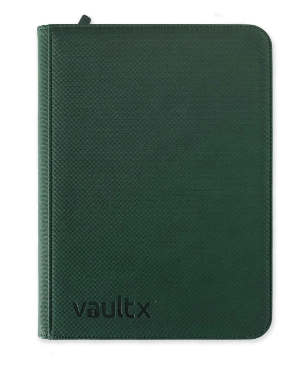 Vault X 9-Pocket Exo-Tec Zip Binder - Forest Green