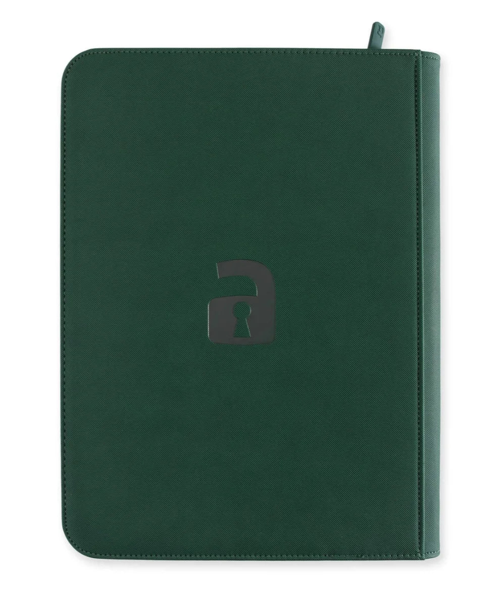 Vault X 9-Pocket Exo-Tec Zip Binder - Forest Green