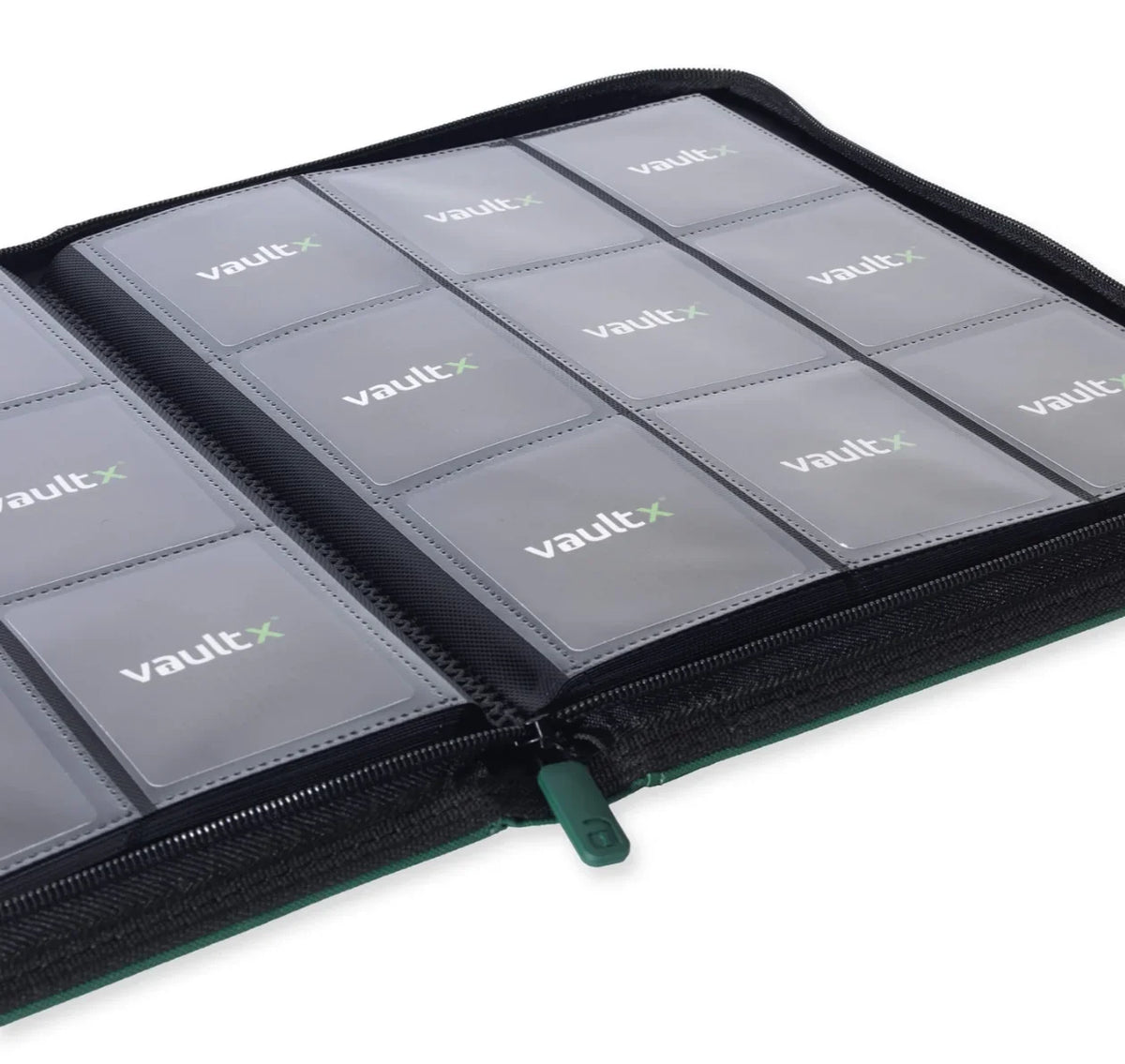 Vault X 9-Pocket Exo-Tec Zip Binder - Forest Green