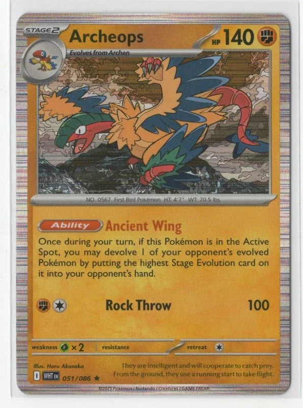 Archeops 051/086 · Holofoil (White Flare)