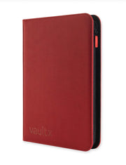 Vault X 9-Pocket Exo-Tec Zip Binder - Fire Red