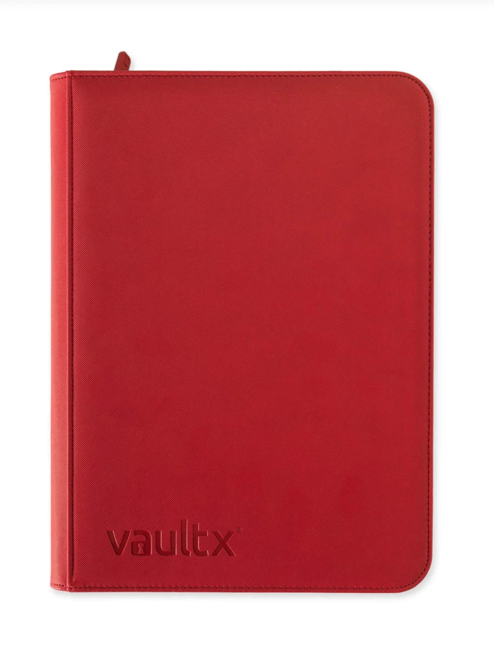 Vault X 9-Pocket Exo-Tec Zip Binder - Fire Red