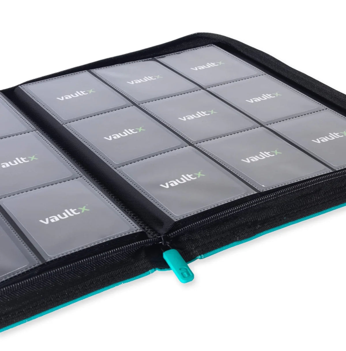 Vault X 9-Pocket Exo-Tec Zip Binder - Ocean Blue
