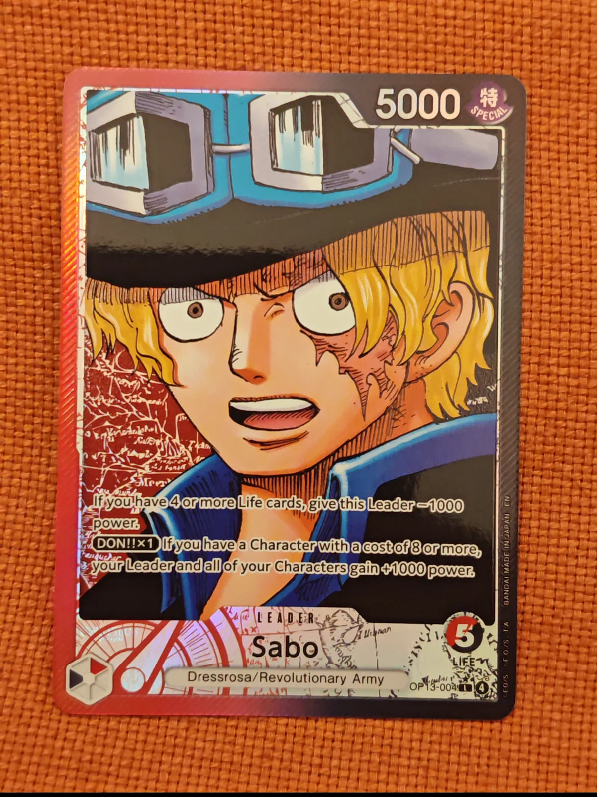 Sabo (004) (Alternate Art) OP13-004 (Carrying On His Will)