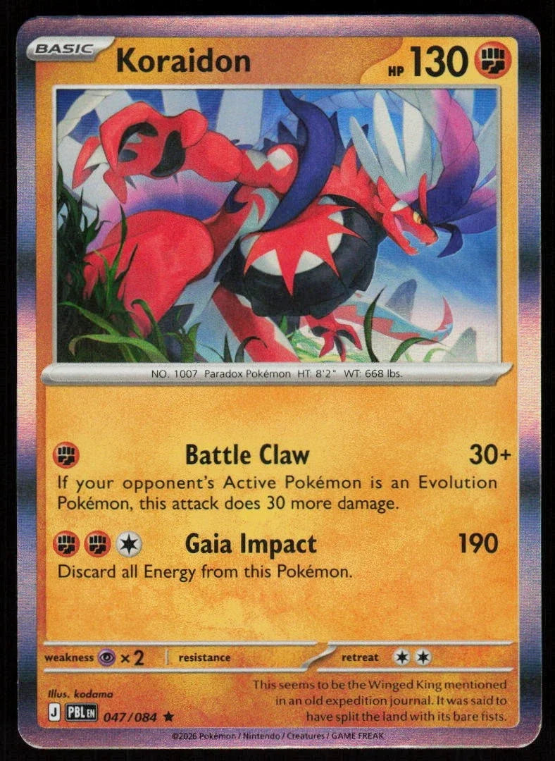 Koraidon 047/084 · Holofoil (Pitch Black)