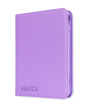 Vault X 9-Pocket Exo-Tec Zip Binder - Just Purple