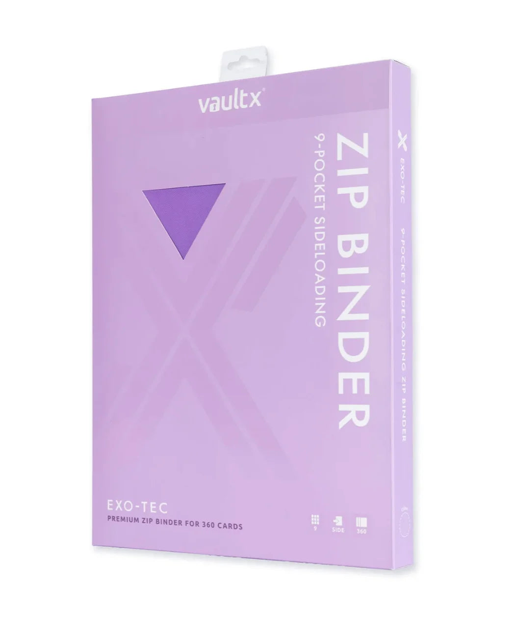 Vault X 9-Pocket Exo-Tec Zip Binder - Just Purple