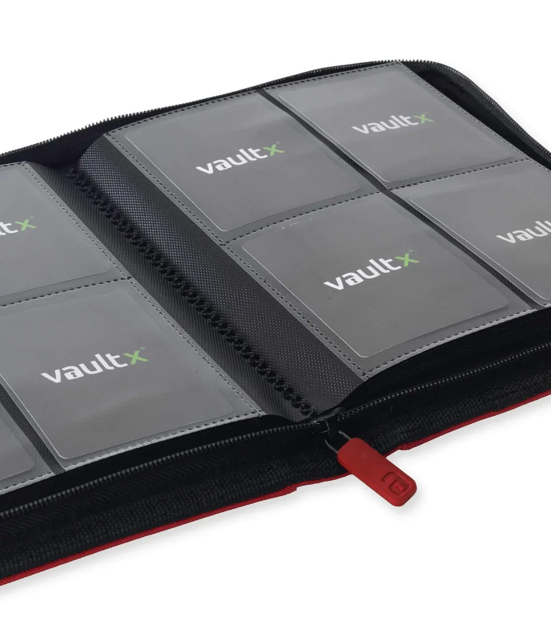 Vault X 4-Pocket Exo-Tec Zip Binder - Fire Red