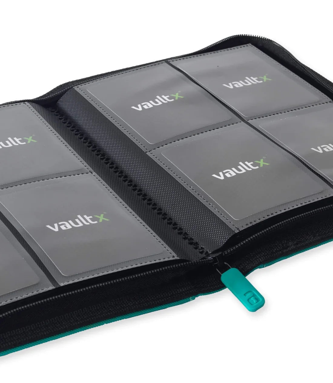 Vault X 4-Pocket Exo-Tec Zip Binder - Ocean Blue