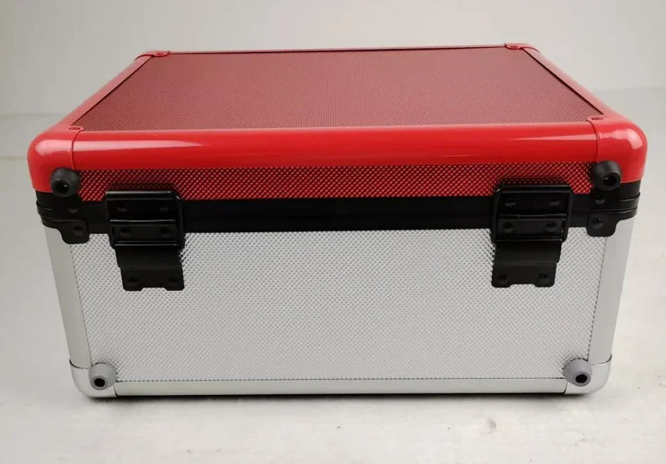 EVORETRO Red and Sliver Graded Card X Case 3 Rows TSA Lock good for 90 cards