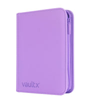 Vault X 4-Pocket Exo-Tec Zip Binder - Just Purple