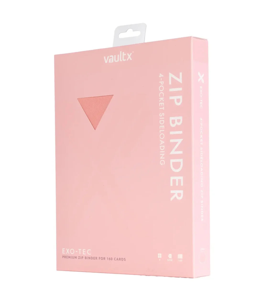 Vault X 4-Pocket Exo-Tec Zip Binder - Just Pink