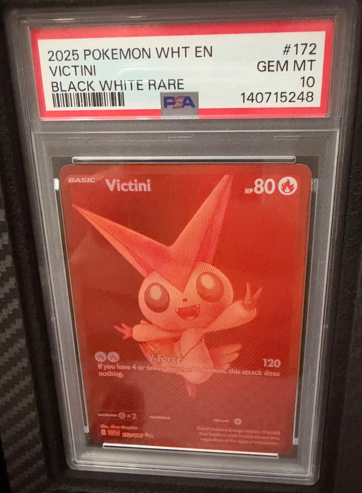 Victini 172/086 (White Flare) — PSA 10