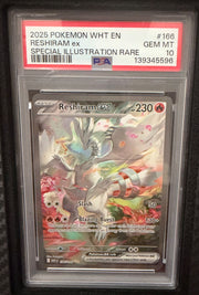 Reshiram ex 166/086 (White Flare) — PSA 10