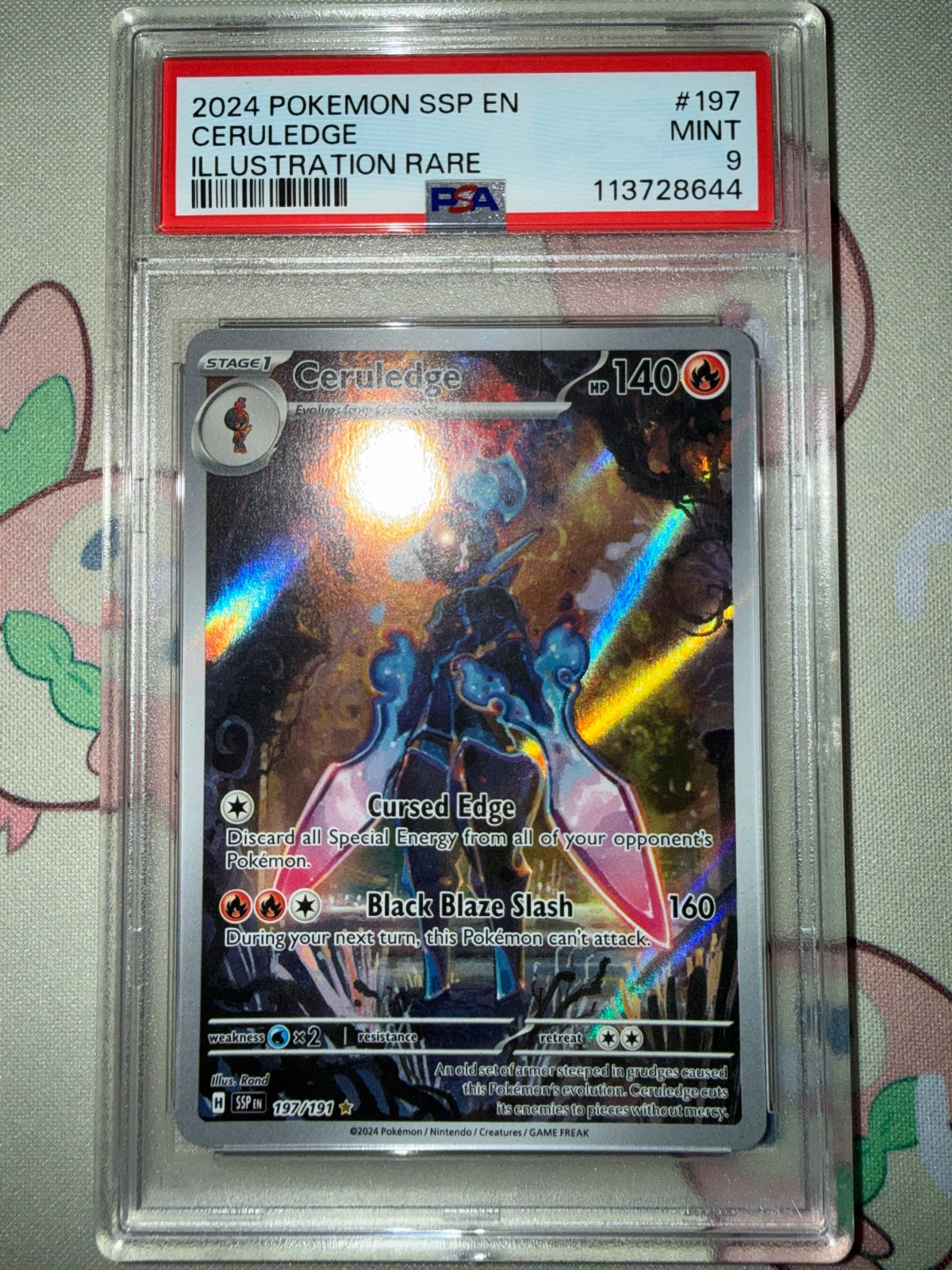 Ceruledge 197/191 (Surging Sparks) — PSA 9