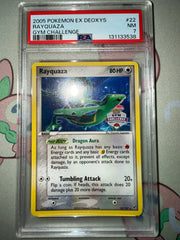 Rayquaza (2004-2005 Gym Challenge) 022/107 (League & Championship Cards) — PSA 7