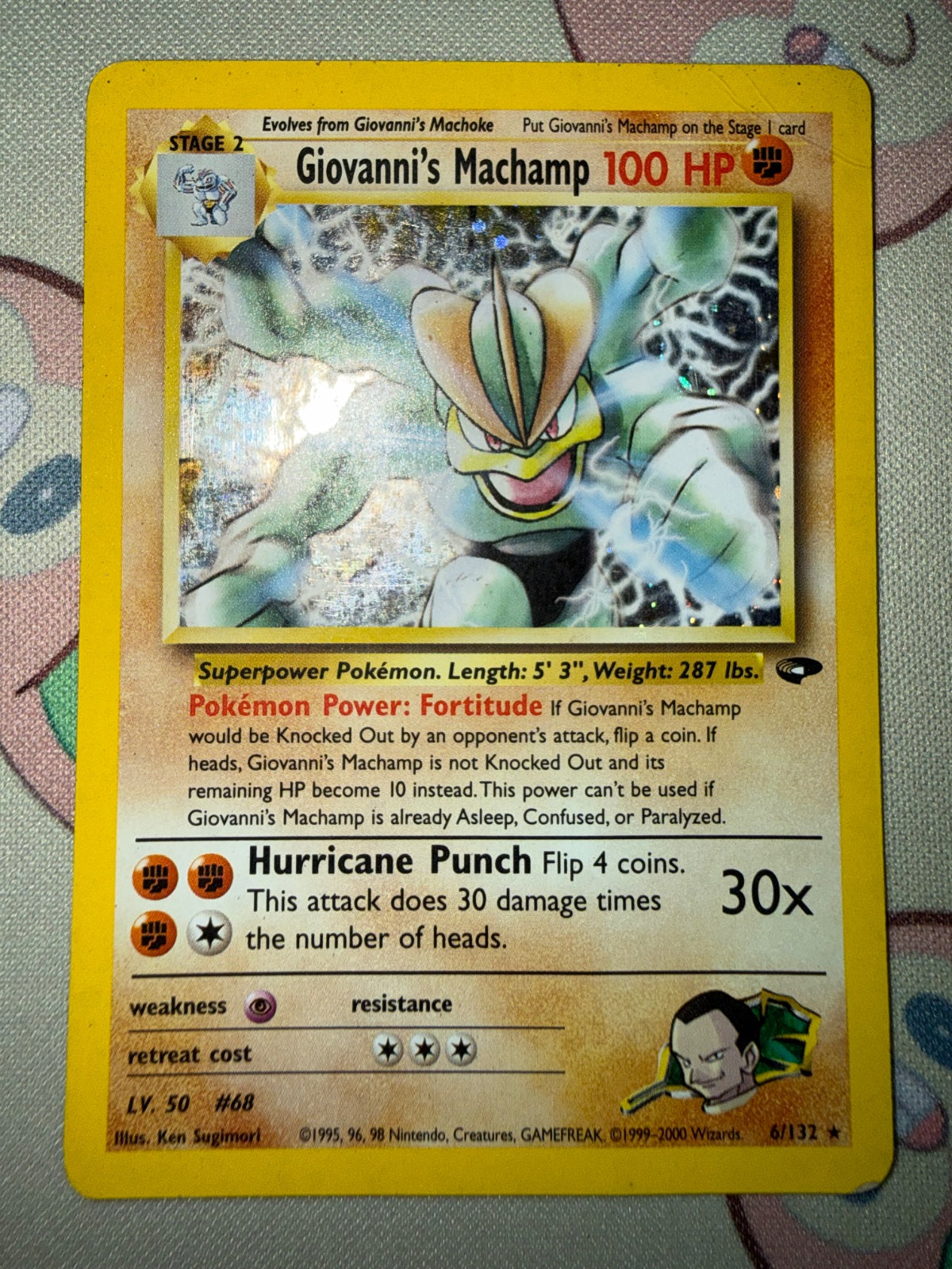Giovanni's Machamp 6 · Unlimited Holofoil (Gym Challenge)