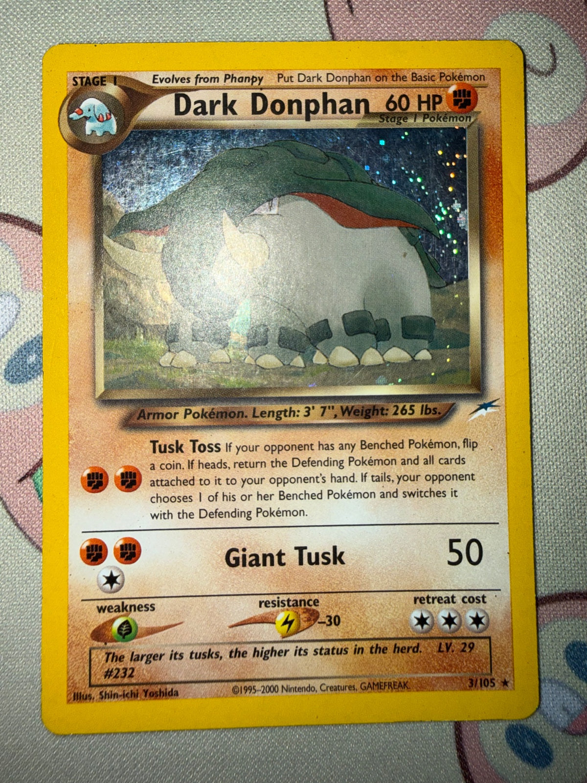Dark Donphan 3 · Unlimited Holofoil (Neo Destiny)