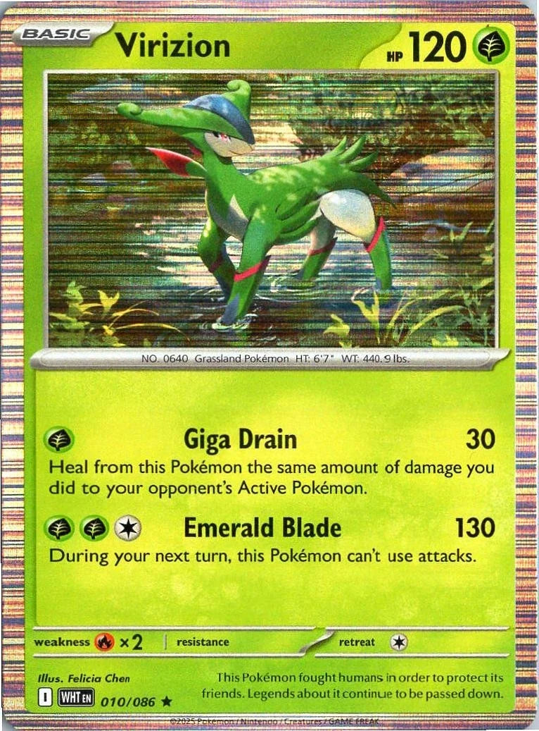 Virizion 010/086 · Holofoil (White Flare)