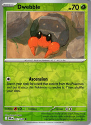 Dwebble 011/182 · Reverse Holofoil (Destined Rivals)