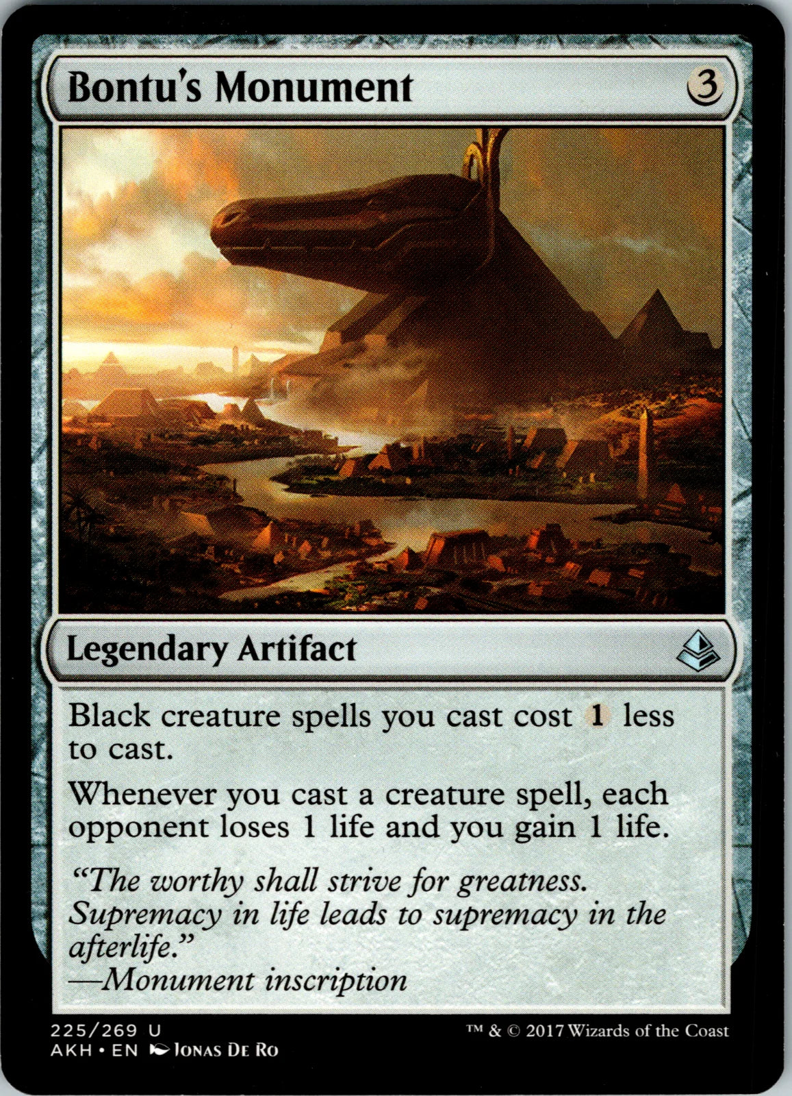 Bontu's Monument 225 · Normal (Amonkhet)