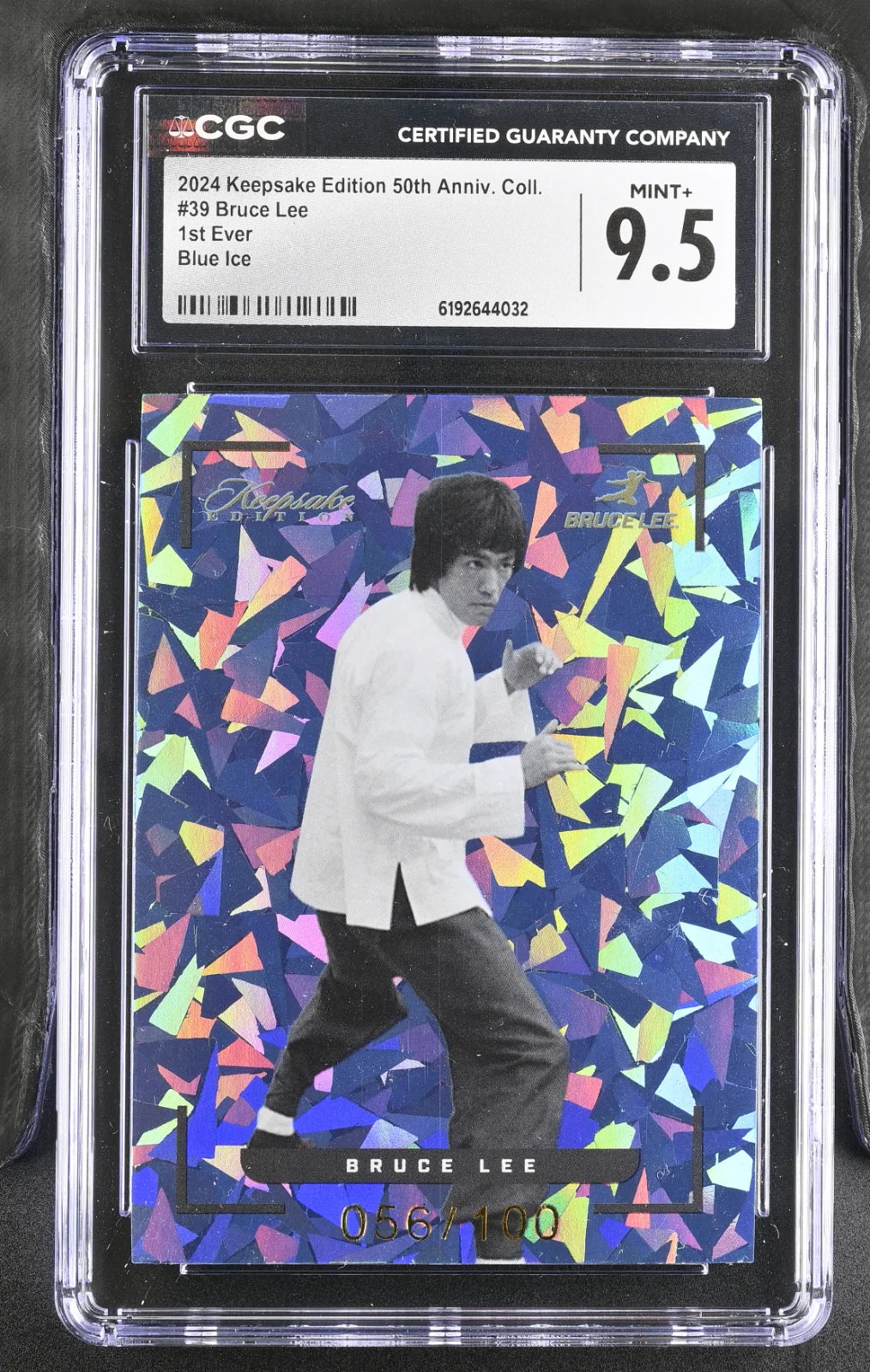 Bruce Lee - 2024 Keepsake Edition 50th Anniversary Collection #39, “1st Ever” Blue Ice, numbered 056/100 CGC9.5 Top Pop
