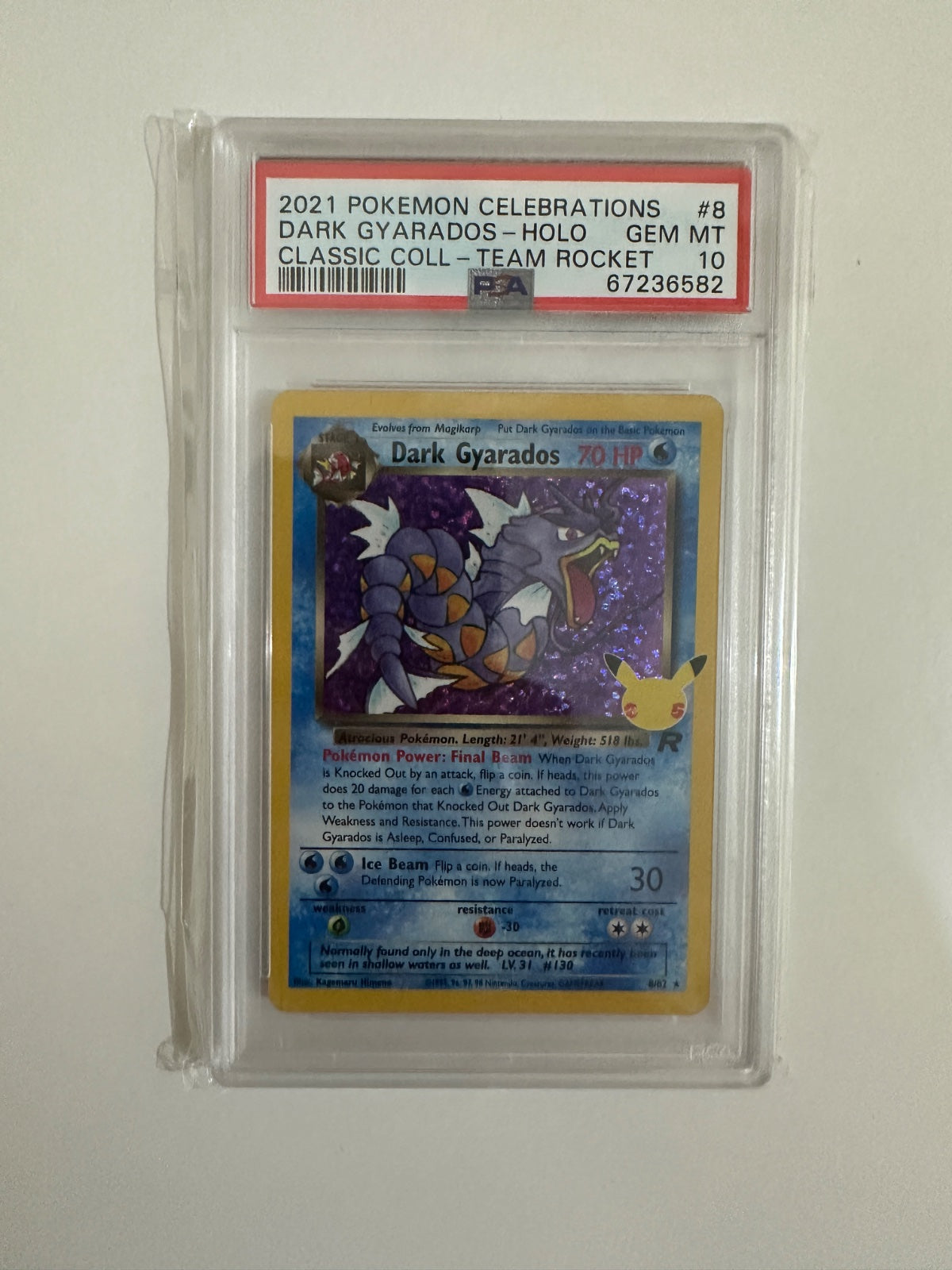Psa 10 Dark Gyarados Celebration 8/82