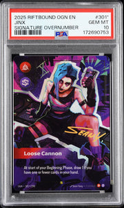 Jinx - Loose Cannon (Alternate Art) 301*/298 (Origins) — PSA 10