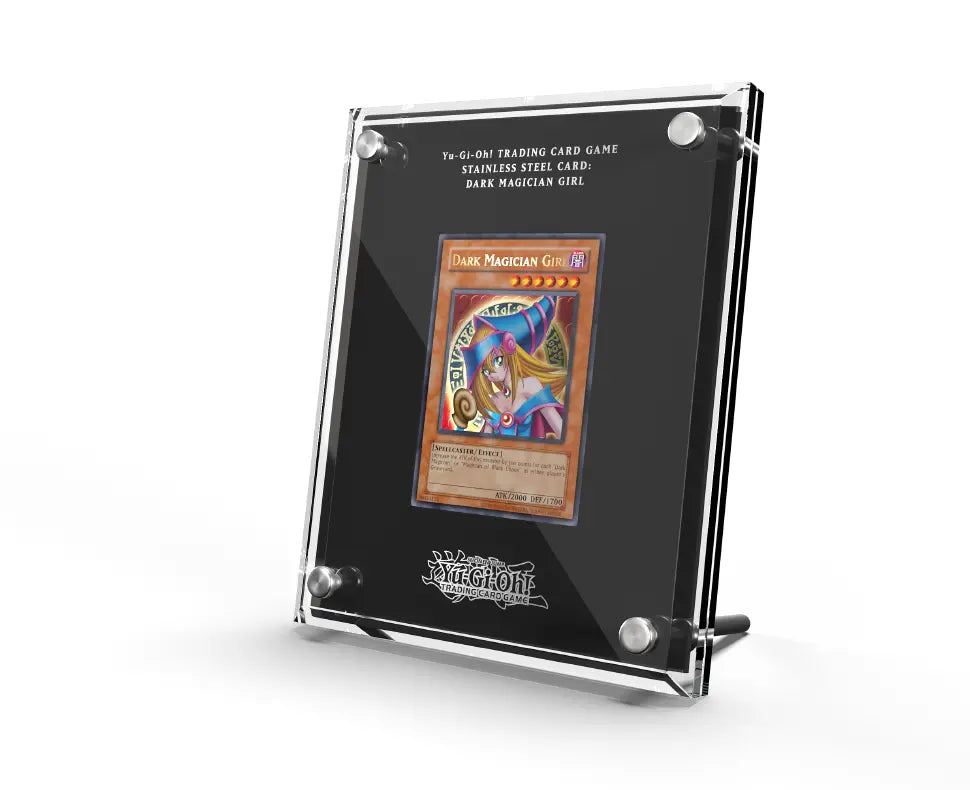 Yu‑Gi‑Oh! TCG Stainless Steel Card: Dark Magician Girl