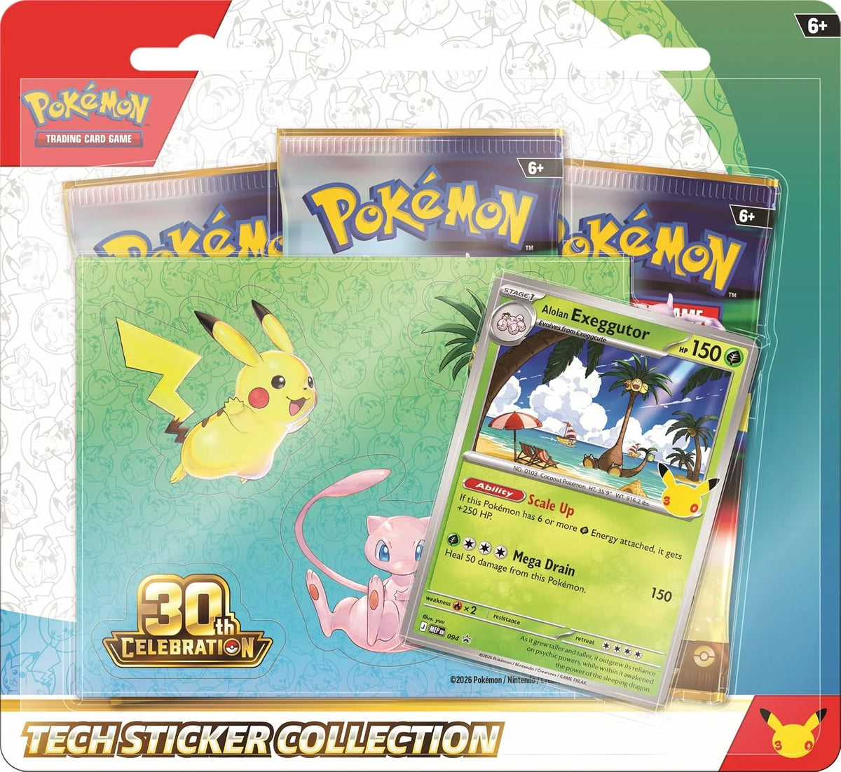 Pokémon TCG: 30th Celebration Tech Sticker Collection (Random Promo)