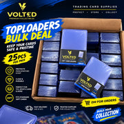 VOLTED TOPLOADERS Sleeves 3" x 4" for Standard Size Cards  (1 BOX = 40 PACK = 1000PCS)