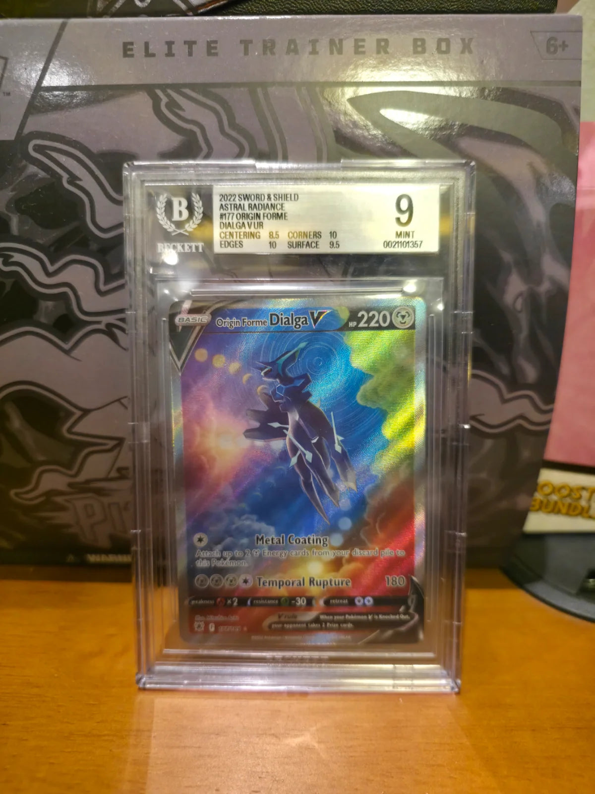 Origin Forme Dialga V (Alternate Full Art) 177/189 (Astral Radiance) — BGS 9