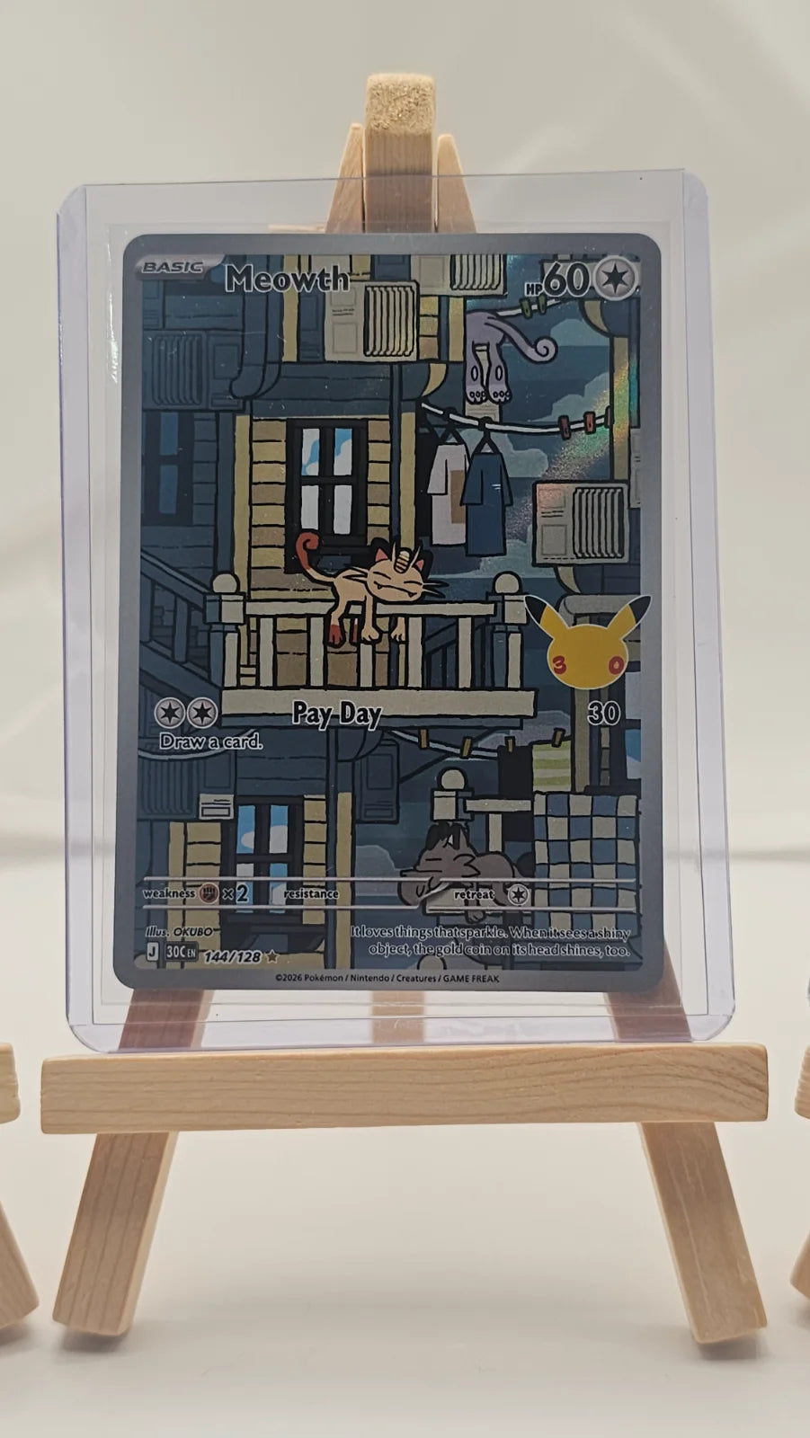 POKEMON TCG Meowth - Cards Collection Bundle 3 Cards NM