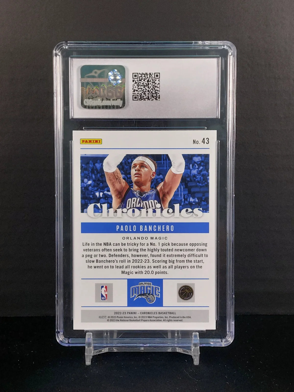 PAOLO BANCHERO (RC) #43 - 2022-23 Panini Chronicles Rookie Card