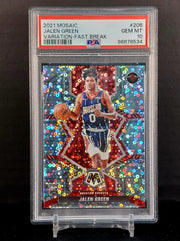 JALEN GREEN (RC) #206 - Panini Mosaic Variation Fast Break Rookie Card