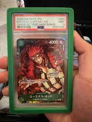 Eustass"Captain"Kid (Store Championship Vol. 2 Winner) P-003 (One Piece Promotion Cards) — PSA 10