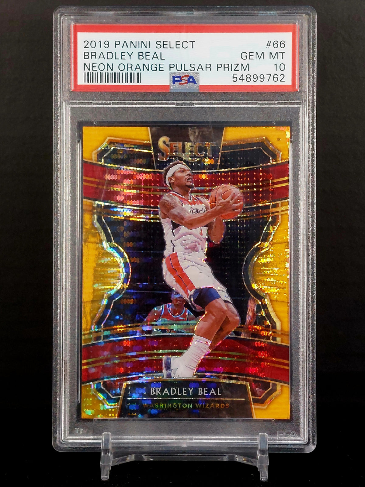 BRADLEY BEAL (#/13) #66 - Panini Select, Neon Orange Pulsar Prizm /13