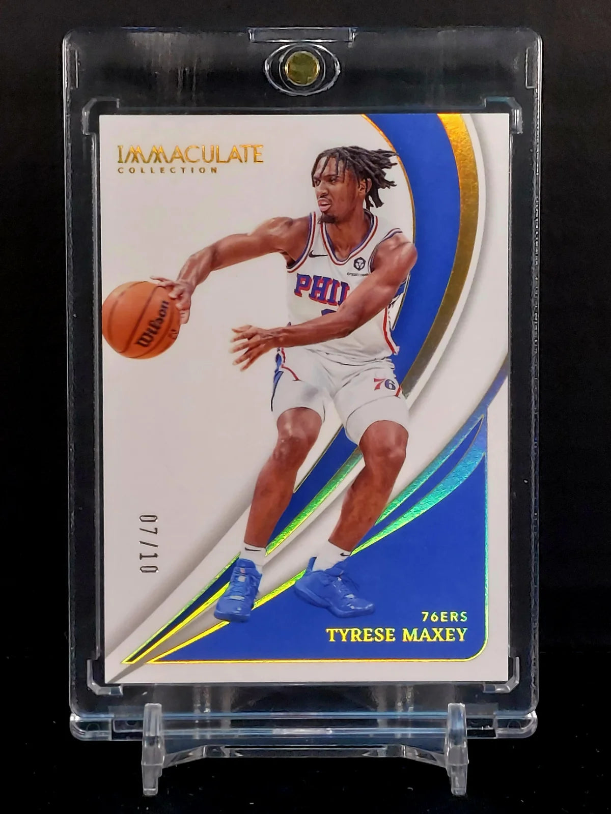 TYRESE MAXEY (#/10) #47 - Panini Immaculate Collection, Gold /10