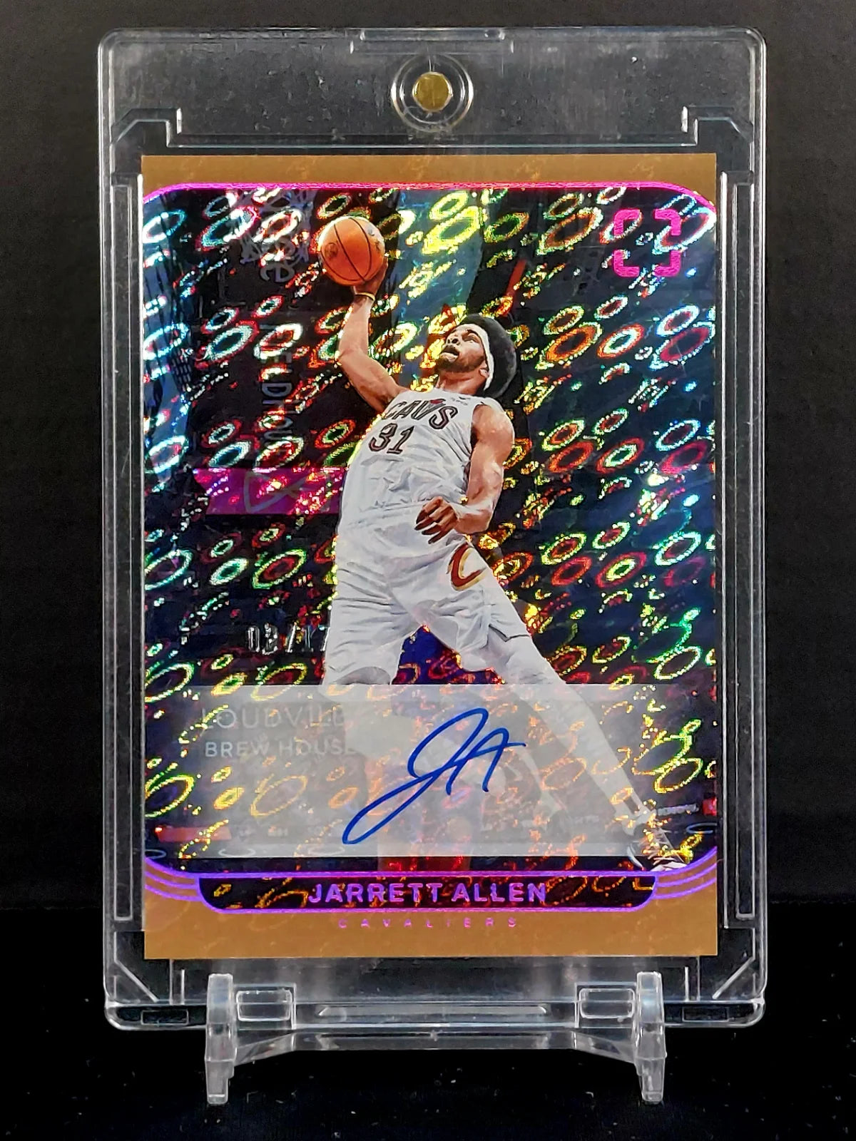 JARRETT ALLEN Auto (#/17) #VA-JAR - 2024-25 Panini Photogenic, Veteran Autographs Diskettes /17 (AU)