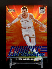VICTOR WEMBANYAMA #19 - 2024-25 Donruss Optic, Express Lane Purple Prizm