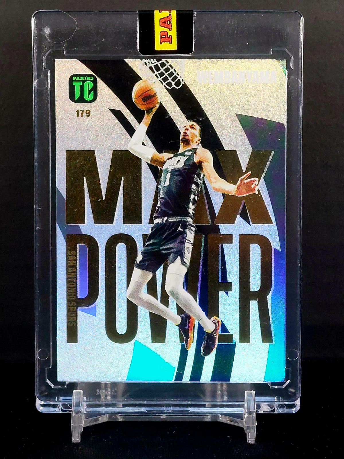 VICTOR WEMBANYAMA (Rookie) #179 - 2023-24 Panini Top Class, Max Power Rookie
