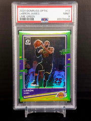 LEBRON JAMES (#/149) #13 - Donruss Optic, Lime Green Prizm /149