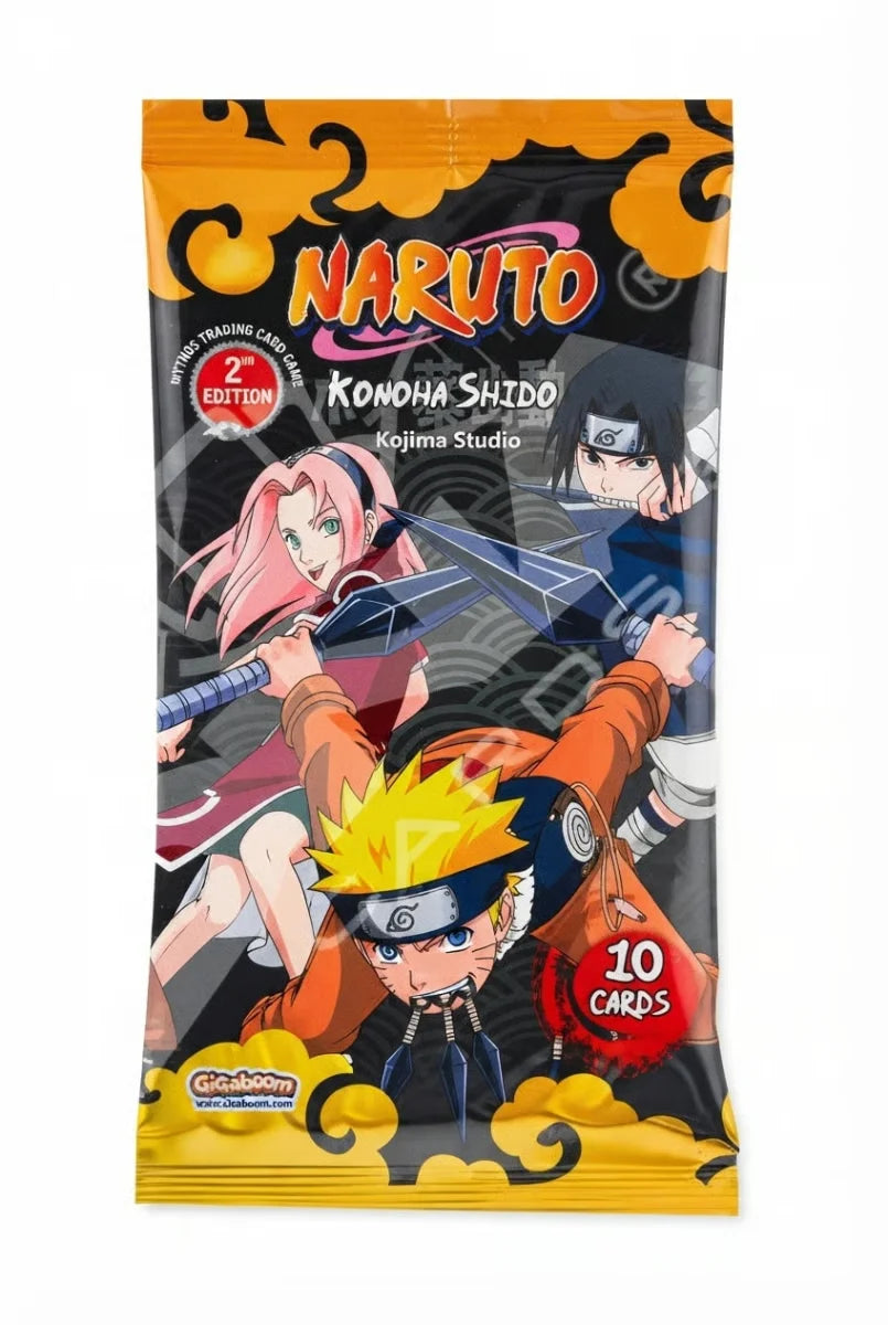 Naruto Mythos TCG: First Set (Konoha Shidō) 2nd Edition Booster Pack.